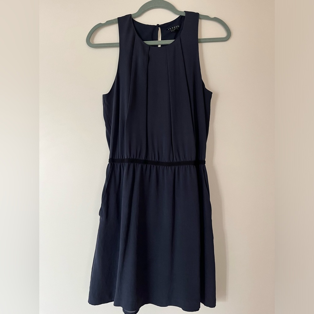 Theory Dress in Navy with pockets